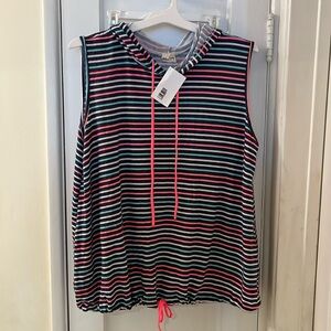 Lovely melody sleeveless hoodie 3XL